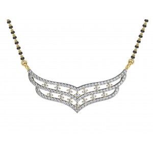 Diamond Mangalsutra in Gold