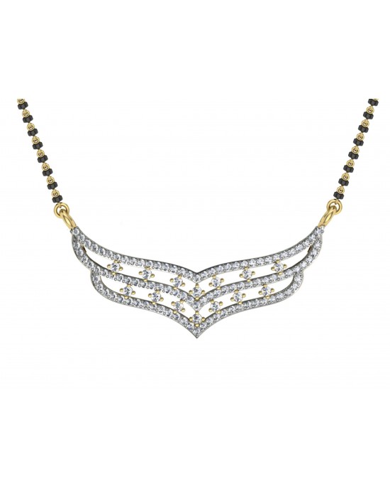 Diamond Mangalsutra in Gold