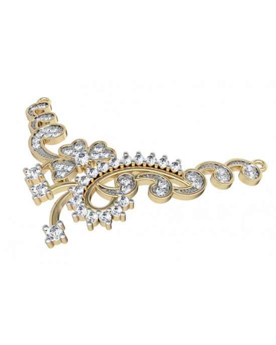 Floral Design Diamond Mangalsutra