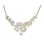 Floral Design Diamond Mangalsutra