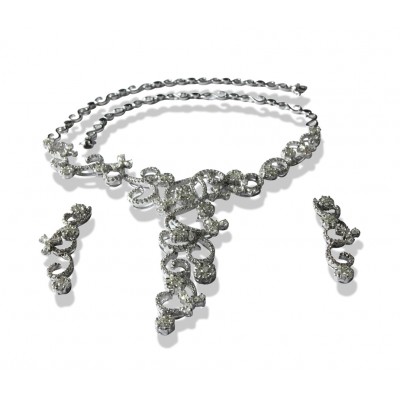 Necklace Set Gold & Diamond