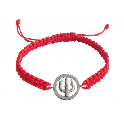 Auspicious Trishul Bracelet in silver