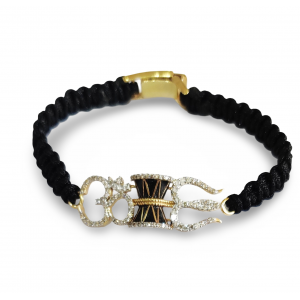 Om, Damru and Trishul Bracelet for men