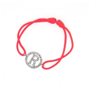 Alphabets Bracelet with Diamonds