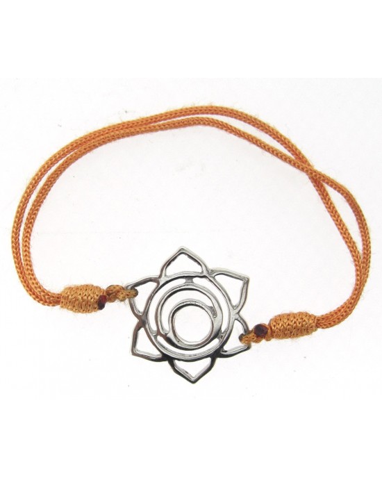 Sacral Chakra Bracelet in Silver 