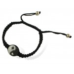 Yin Yang Bracelet  White & Black Diamond