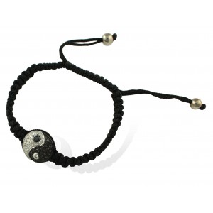 Yin Yang Bracelet  White & Black Diamond