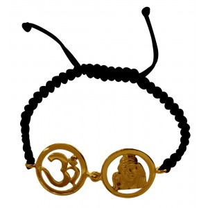 Om & Sai Bracelet in Gold