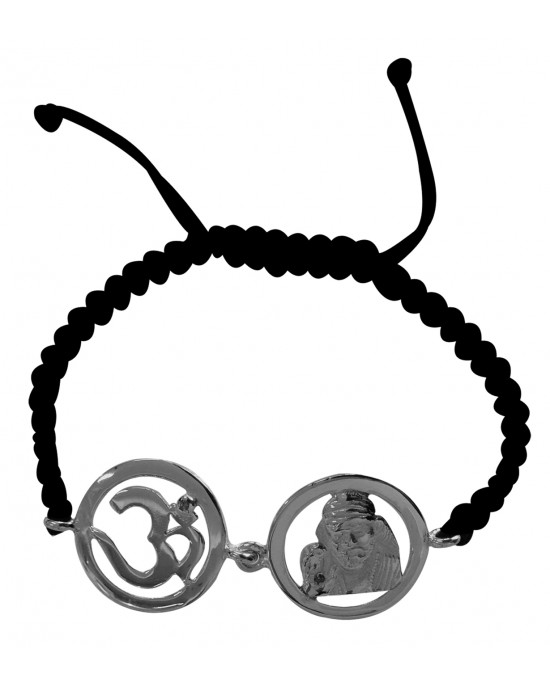 Om & Sai Bracelet in silver