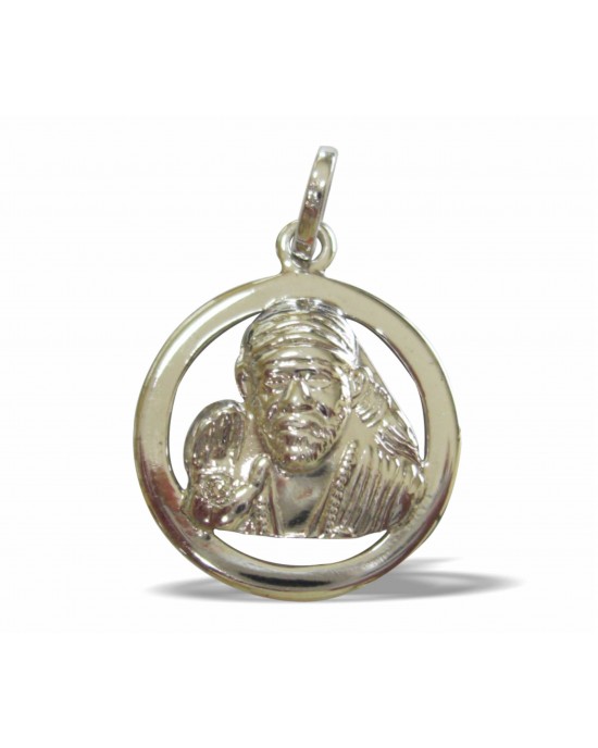 Sai Baba Pendant in Silver