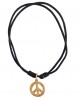 Peace Sign Charm Gold