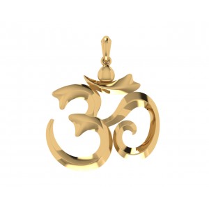 Stylish Om Gold Pendant