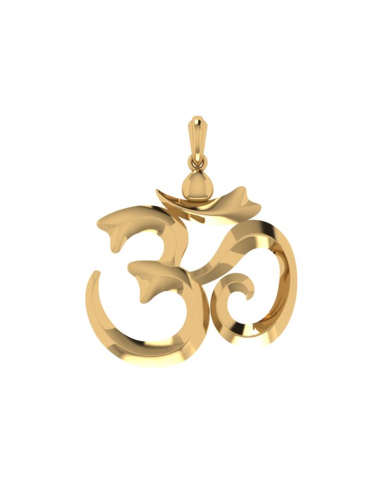 Stylish Om Gold Pendant