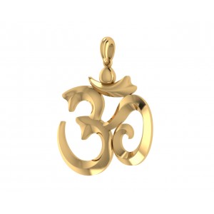 Stylish Om Gold Pendant