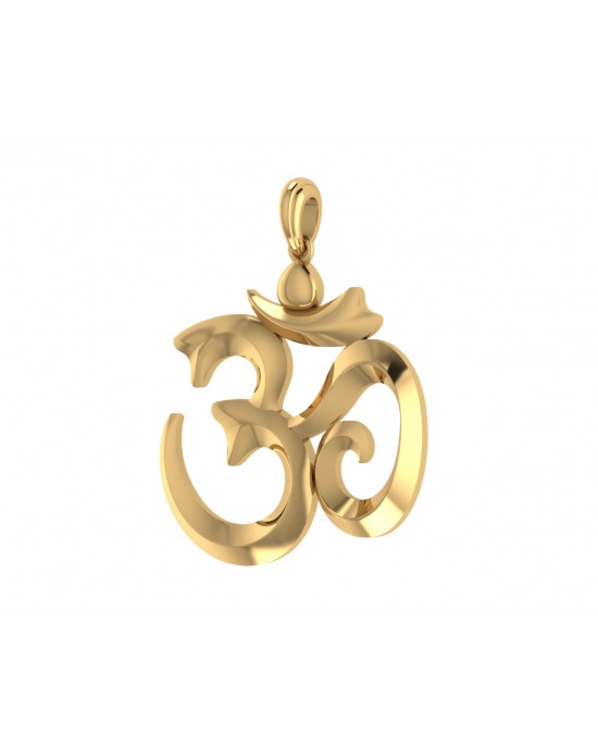 Stylish Om Gold Pendant