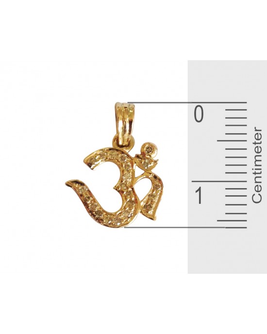 Delicate Om Diamond Pendant