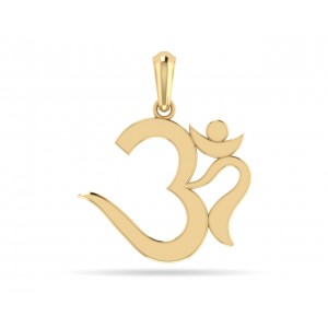 Elegant Om Gold Pendant