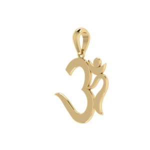 Elegant Om Gold Pendant