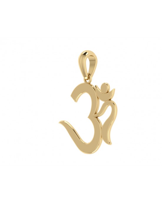 Elegant Om Gold Pendant