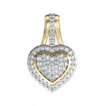 Adorable Heart Pendant with diamonds