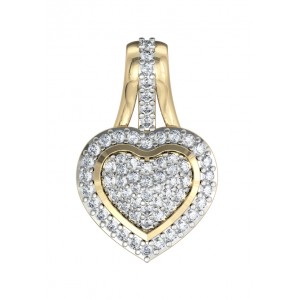 Adorable Heart Pendant with diamonds