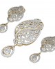 Alluring designer diamond pendant set 