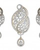 Alluring designer diamond pendant set 