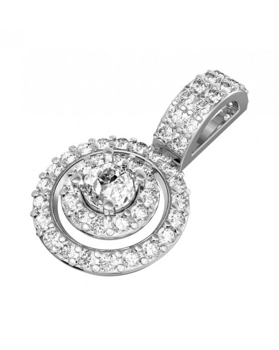 Charming diamond solitaire pendant