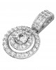 Charming diamond solitaire pendant