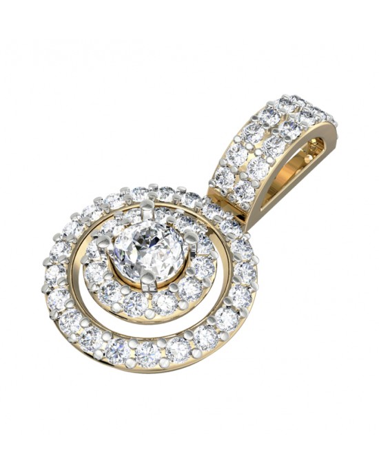 Charming diamond solitaire pendant