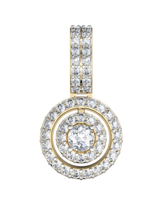 Charming diamond solitaire pendant