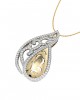 Contemporary Two tone diamond Pendant