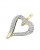 Delicate Diamond Heart Pendant 