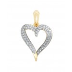 Delicate Diamond Heart Pendant 
