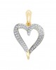 Delicate Diamond Heart Pendant 