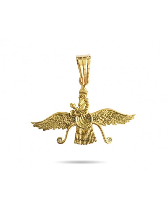 Auspicious Faravahar gold Pendant
