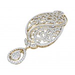 Fancy Diamond Pendant in Gold