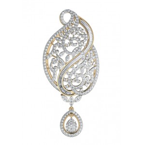 Fancy Diamond Pendant in Gold