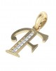 Gold Alphabet F charm