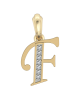 Gold Alphabet F charm