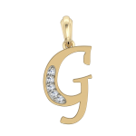 Gold Alphabet G charm