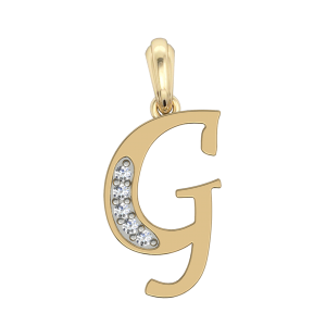 Gold Alphabet G charm