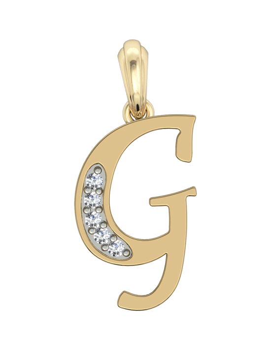 Gold Alphabet G charm