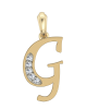 Gold Alphabet G charm