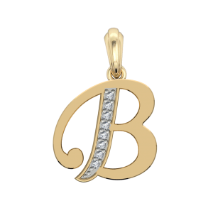 Gold Alphabet B charm