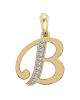 Gold Alphabet B charm