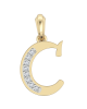 Gold Alphabet C charm