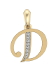 Gold Alphabet D charm