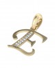 Gold Alphabet E charm