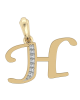 Gold Alphabet H charm